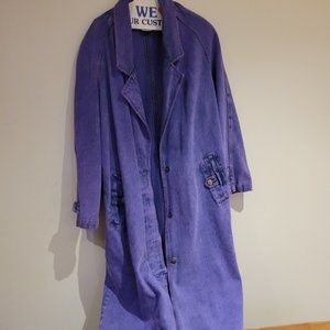 Purple Vintage Long Jean Coat